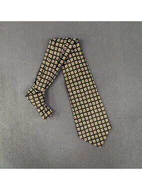 Vintage Polo Ralph Lauren Handmade Silk Geometric Tie 56" Length